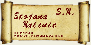 Stojana Malinić vizit kartica